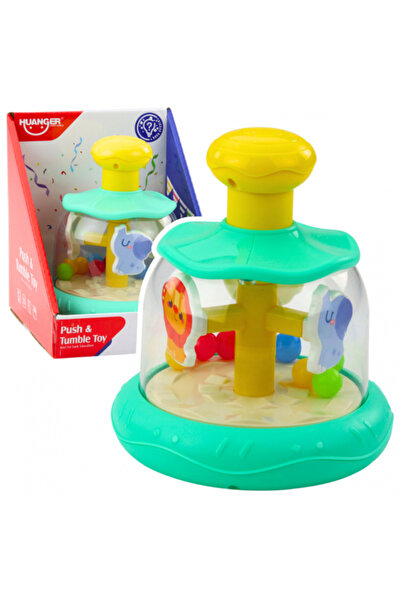 REBELS Rotating Carousel with Balls and Animals – Hippo, Lion, Monkey, Green