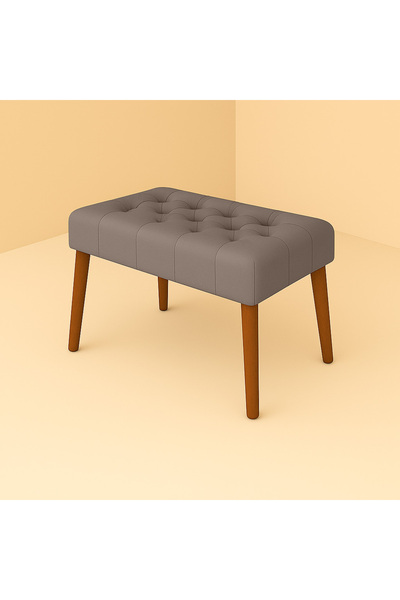 Kahraman Mobilya Aksesuarları Karmen Bench Puf - Vizon
