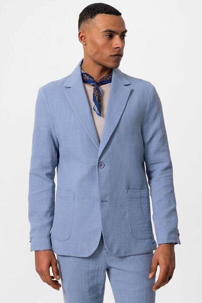 Antioch Men's Blazer Jacket with Blue Unlined Pocket