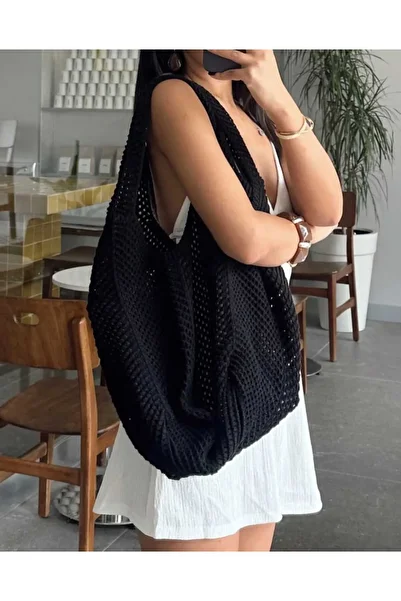 Noa Noa Openwork Cloth Bag