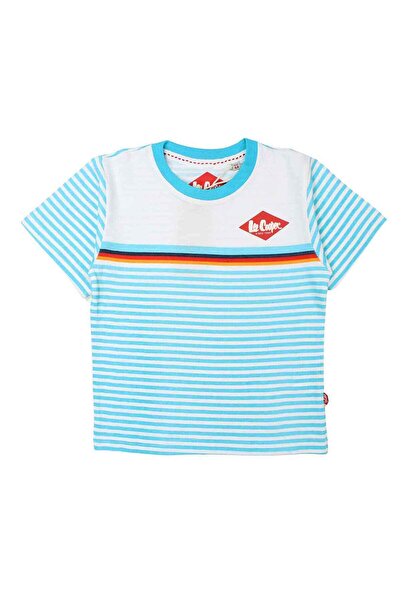 Lee Cooper Children's T-shirt, 100% cotton, white/blue