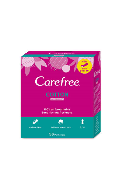 Carefree Normal Cotton Fresh daily pads, 56pcs