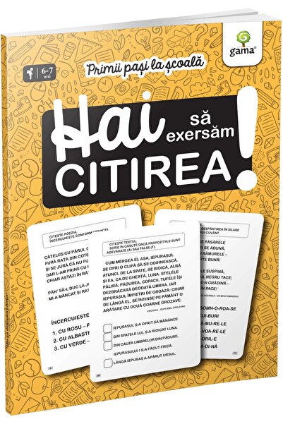 Editura Gama Primii pasi la scoala. Hai sa exersam citirea!