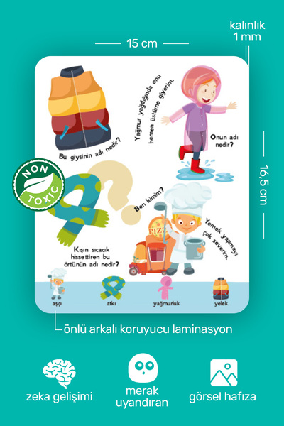 Diytoy My Baby's First Intelligence Cards 100 Words & 100 Questions Flash Card Set Educational Cards That Teach Talking
