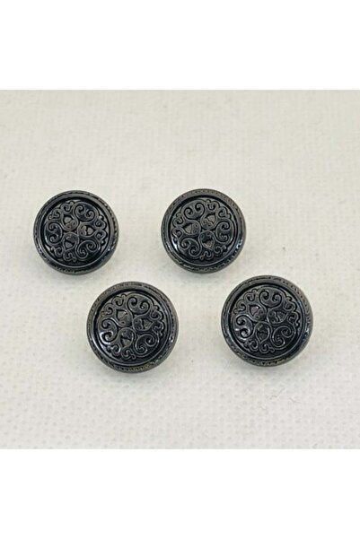 Abrar أزرار معدنية كبس للثوب السعودي الرجالي - طقم 8 قطع