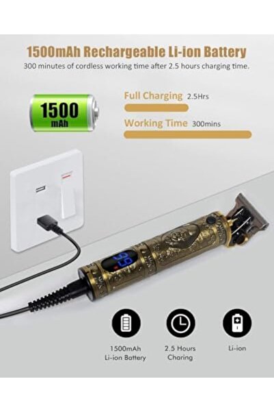 Generic NEW Upgraded T Blade Hair Trimmer for Men, Cordless Electric Pro Li Outliner, Zero Gapped Detail Bar