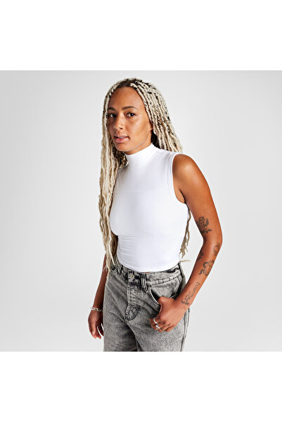 Converse Classic Kadın Kolsuz Boğazlı Yaka Beyaz T-Shirt