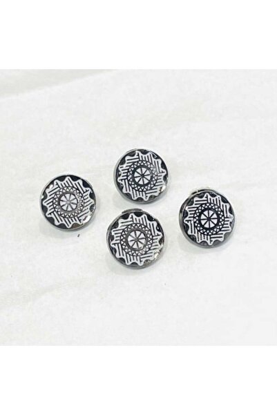 Abrar أزرار معدنية كبس للثوب السعودي الرجالي