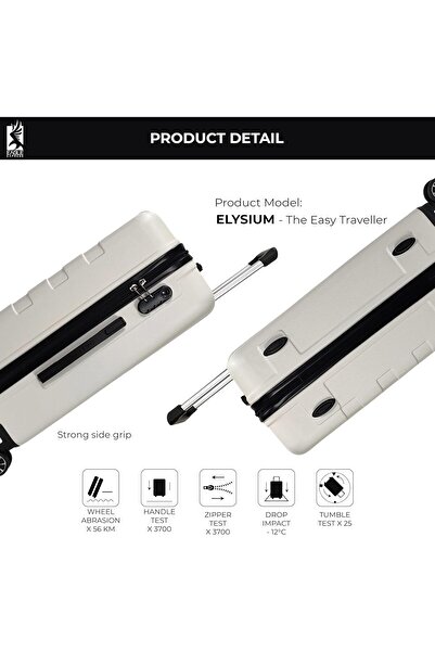 EAGLE EXPRESS ELYSIUM ABS HARD TROLLEY 24 inch WHITE