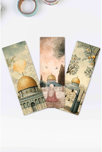 MuslimWalk Thara – Kudüs – 3’lü Kitap Ayracı Seti #KA33