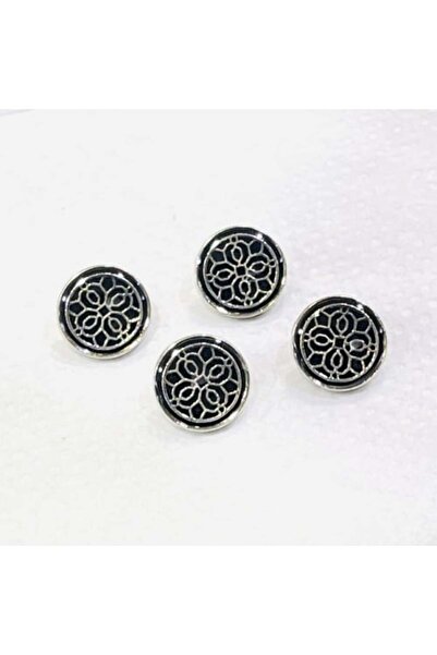 Abrar أزرار معدنية كبس للثوب السعودي الرجالي - 8 قطع