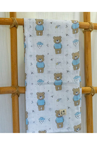 Mimiko Multi-Purpose Baby 2-Layer Muslin Cover & Blanket 100% Cotton Gots Certified 120X120 cm