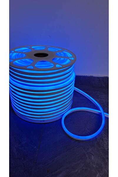 SDX Market Furtun flexibil cu LED albastru neon, rolă de 100 m, albastru / in...