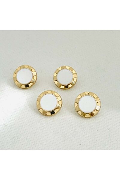 Abrar أزرار معدنية كبس للثوب السعودي الرجالي - 8 قطع