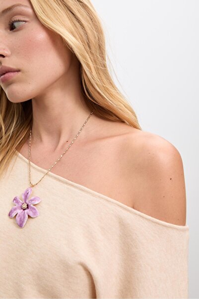 Stradivarius Boat neck knit sweater