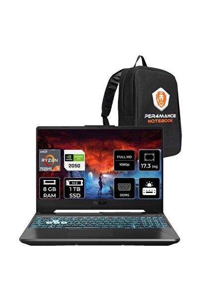 ASUS TUF Gaming A15 R5-7535HS 8GB 1TB SSD RTX2050/4GB 144Hz 15.6" FHD FDOS FA...