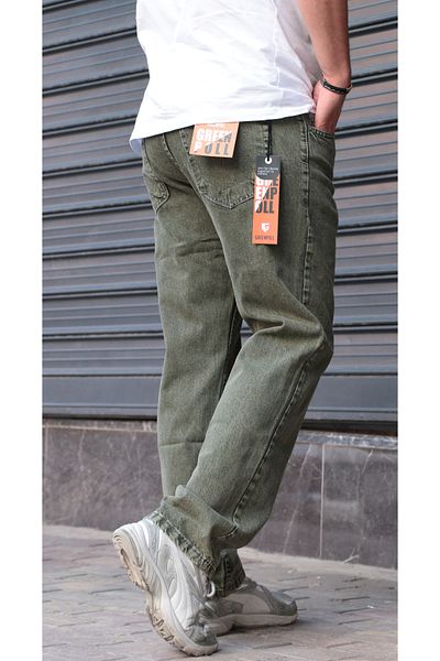 GREENPOLL Men's Baggy Loose Cut Trousers