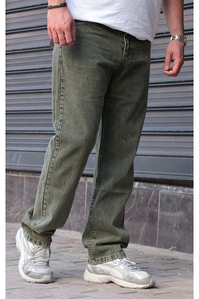 GREENPOLL Men's Baggy Loose Cut Trousers