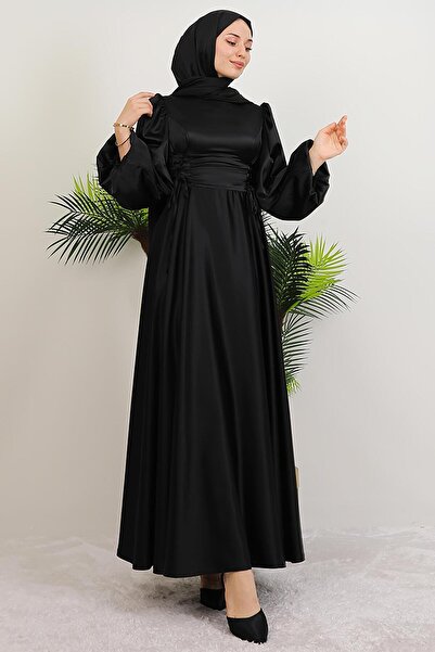 GİYZAMİLA Φόρεμα Neşe Hijab Μαύρο