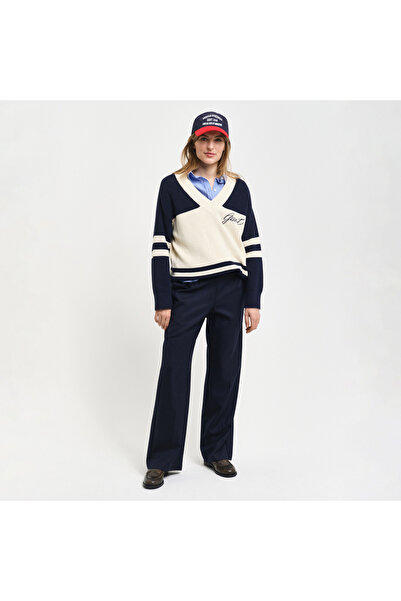 Gant Kadın Lacivert Relaxed Fit Pantolon