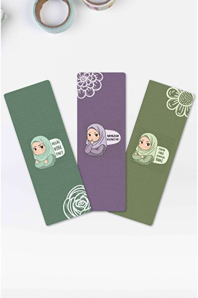 MuslimWalk Esprili – 3’lü Kitap Ayracı Seti #KA36