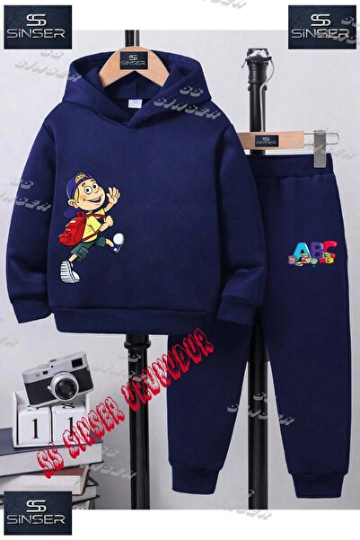 SS SİNSER Детски унисекс комплект с качулка и специален принт „CHILD HOODED C...