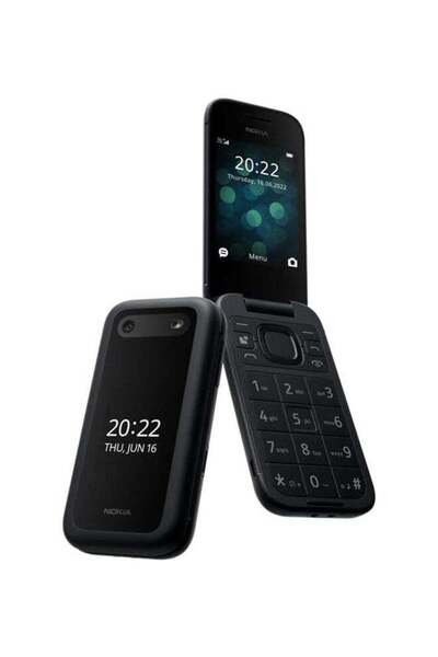 Nokia 2660 Flip Dual Sim Feature Phone Black 48MB RAM 128MB 4G - International Version