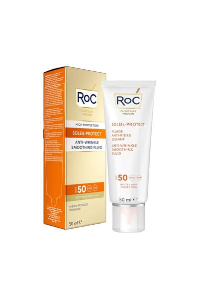 Roc Anti-aging sunscreen SPF50, Soleil Protect Anti-Wrinkle Fluid, 50ml