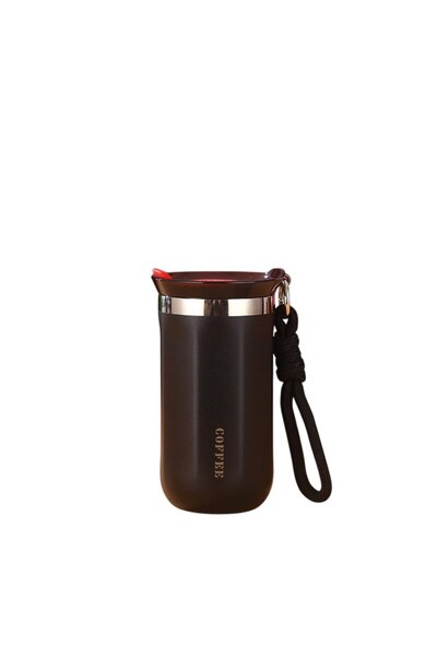 Mixbo Termos de cafea Mixbo, cu mâner, oțel inoxidabil, negru, 350 ml