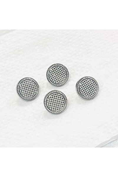 Abrar أزرار معدنية كبس للثوب السعودي الرجالي - 8 قطع