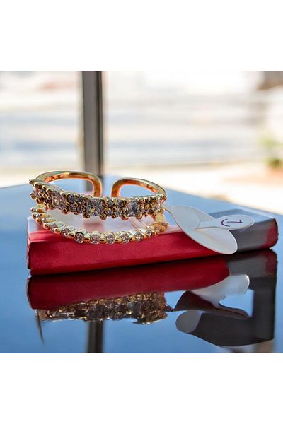İNN JEWELLERY Steel Ring Tarnish-Free Antiallergic Row Figured (2 Years Importer Guaranteed)