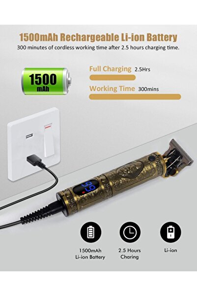 Generic NEW Upgraded T Blade Hair Trimmer for Men, Cordless Electric Pro Li Outliner, Zero Gapped Detail Bar