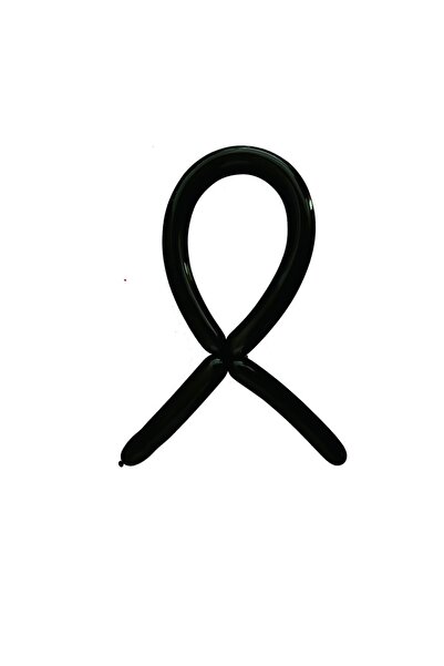 SDX Market Set de 100 de baloane modelabile lungi, 125 cm x 4,5 cm, Negre