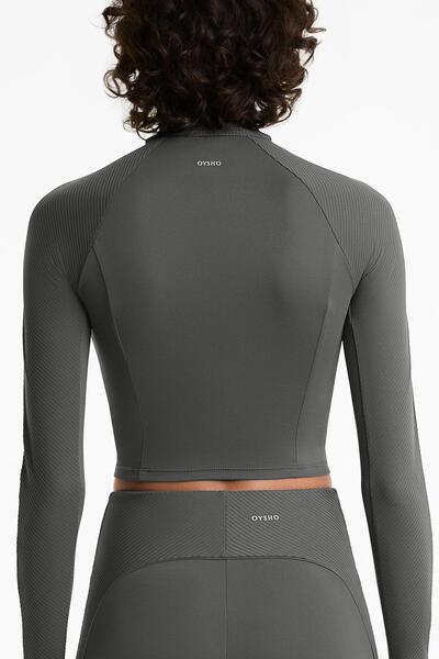 Oysho Comfortlux long-sleeve side rib tank top