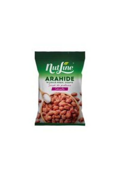 Nutline Arahide in coaja rosie cu sare 145g