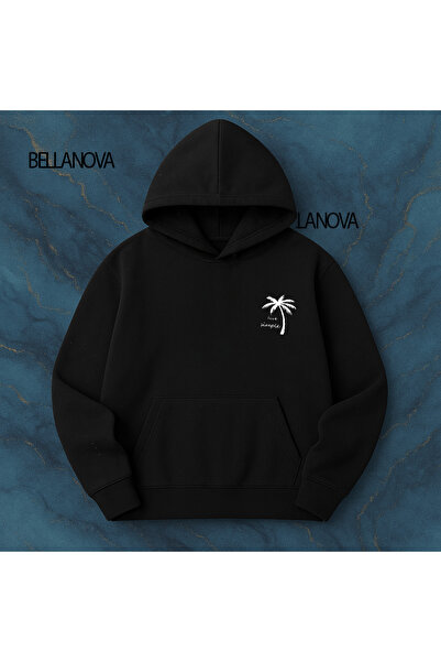 bellanova Κορυφαίας ποιότητας Unisex Φούτερ με κουκούλα και 3 κλωστές