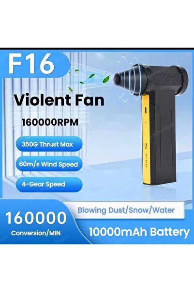 KANA VIOLENT FAN Hava Üfleyici/Taşınabilir Turbo Fan, 10000 mAh PC Ev Araba T...