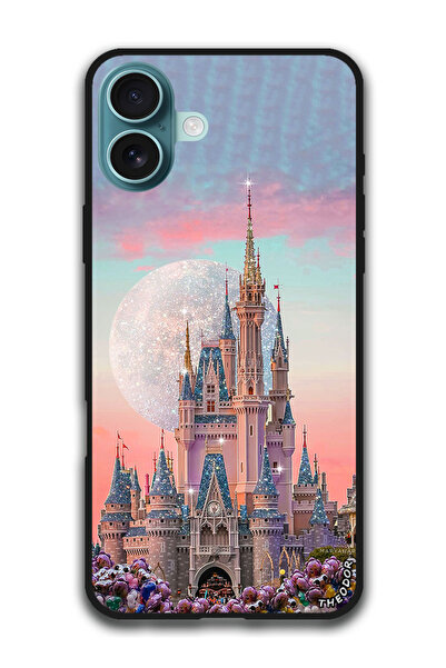 Theodor جراب واقٍ مضاد للخدش والصدمات لهاتف iPhone 16 (6.1) بوصة قلعة ديزني