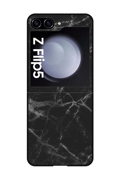 Theodor جراب واقٍ مضاد للخدش والصدمات لهاتف Samsung Galaxy Z Flip 5 باللون ال...