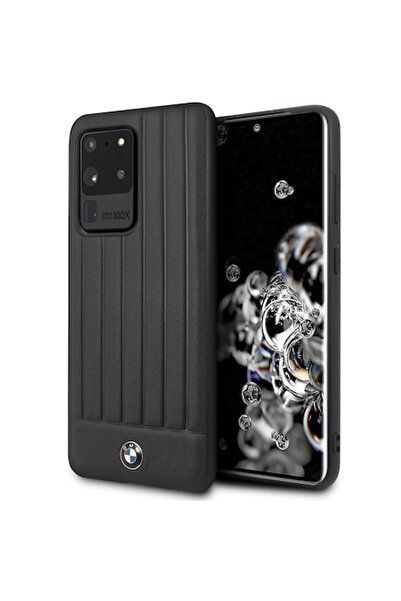 BMW Husă din piele pentru Samsung Galaxy S20 Ultra 5G (G988) - Negru