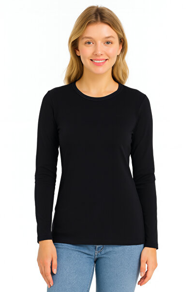 MS HAMİLE İÇ GİYİM جسم طويل الأكمام برقبة دائرية