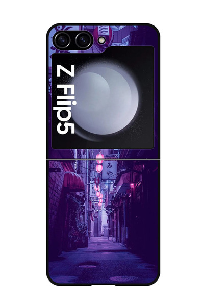 Theodor جراب واقٍ مضاد للخدش والصدمات لهاتف Samsung Galaxy Z Flip 5، ضوء آخر