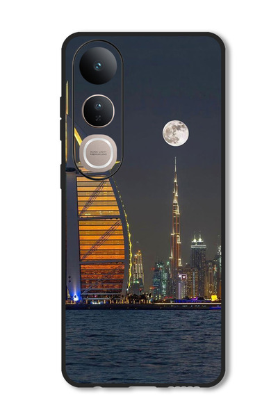 Theodor جراب متوافق مع هاتف Vivo V50 Lite غطاء حماية مقاوم للصدمات بتصميم برج العرب