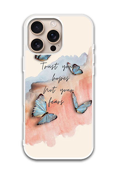 Theodor غطاء حماية لجهاز أبل آيفون 16 برو - ثقة بالنفس (مصد أبيض)