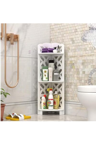 genric رف زاوية حمام OneDcor - حامل دش ثلاثي الطبقات، منظم تخزين قائم بذاته م...