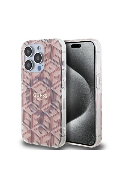 Guess Carcasă pentru iPhone 15 Pro - Precision Fit P2889, roz