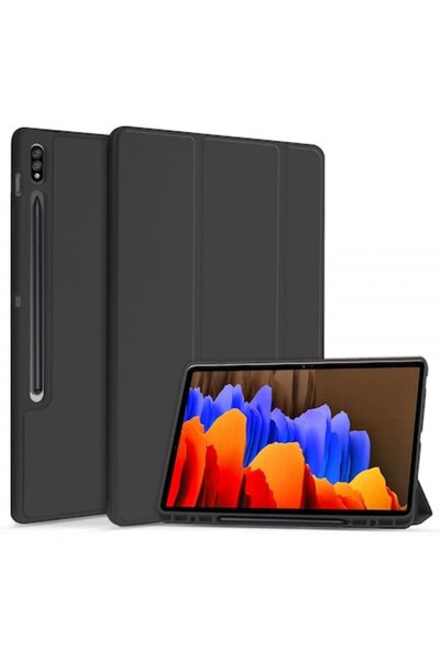 OEM Husă de protecție compatibilă cu Samsung Galaxy Tab S8+ / Tab S7 FE / Tab S7+, SC PEN, CN732, neagră