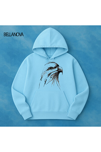 bellanova Κορυφαίας ποιότητας Unisex Φούτερ με κουκούλα και 3 κλωστές