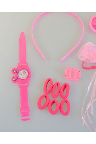 Bilenler Accessories Set for Girls |   Glasses + Watch + Buckle + Necklace |   Colorful and Fun Gift Set Pe