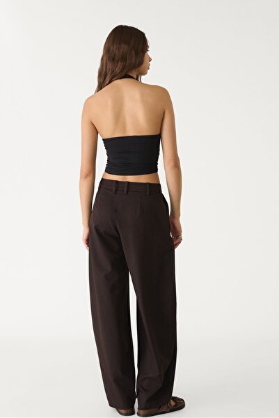 Stradivarius Smart baggy trousers with seam detail